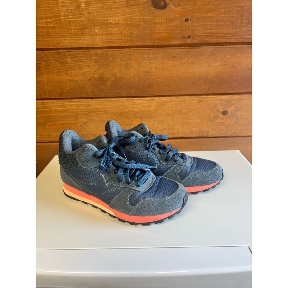Nike MD Runner 2 Mid Women's 807172-448 Navy Running Shoes Size 6